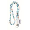 Lanyard tubular con etiqueta tejida